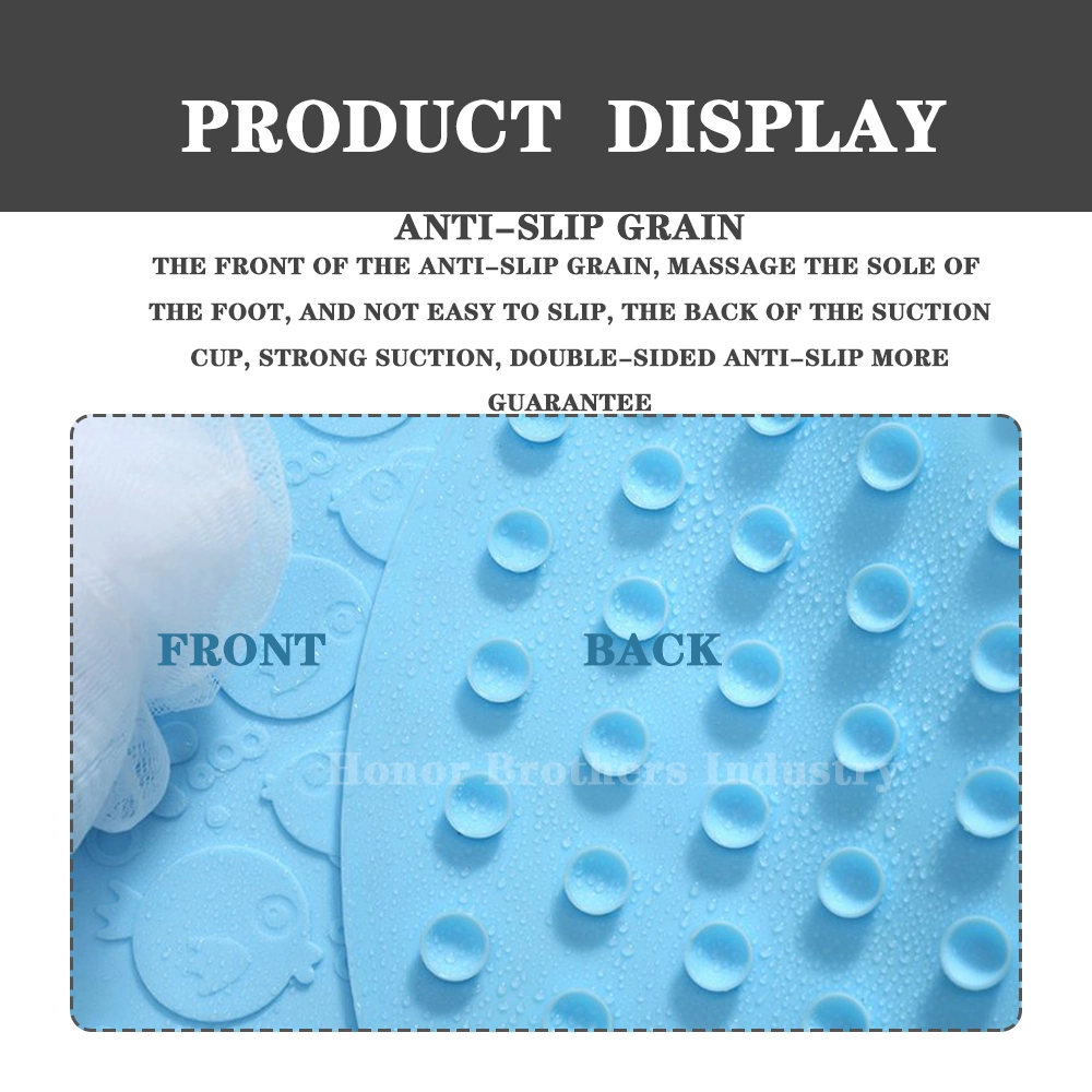 Custom Eco-Friendly Anti-Skid Non-Slip Silicone Rubber Baby Bathroom/Shower/Bath Tub Mat