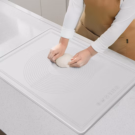 Set di 3 tappetini da forno in silicone e tappetino da arrotolare. Tappetino da forno in silicone