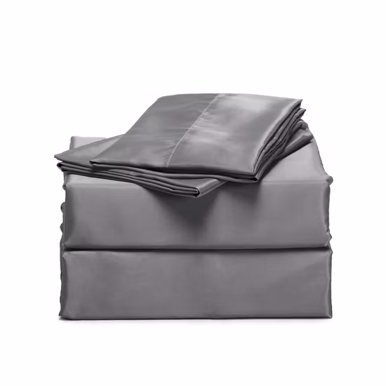 Set lenzuola in seta 19 Momme con federe con cerniera